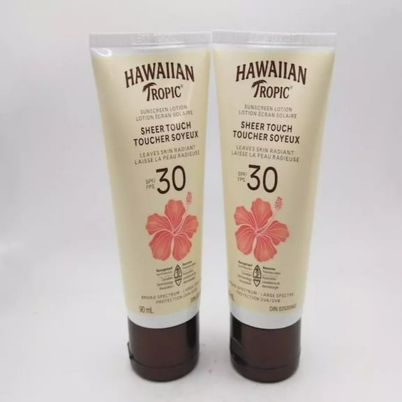 Hawaiian Tropic Sunscreen Sheer Touch Broad Spectrum Sun Care Sunscreen Lotion - SPF 30, 8 Ounce