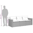 thumbnail image 2 of vidaXL Canapé de Patio avec Coussins 3 Places en Poly Rotin Gris, 2 of 6
