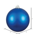 thumbnail image 2 of Vickerman 3" Blue Matte Ball Ornament, 12 per Bag, 2 of 6