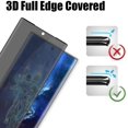thumbnail image 2 of [1+2Pack ] Galaxy Note 20 Ultra Screen Protector , with 2 Pack Camera Lens Protector, [Privacy Protection],[9H Hardness Tempered Glass], 3D Curved Glass Film for Samsung Galaxy Note 20 Ultra, 2 of 7