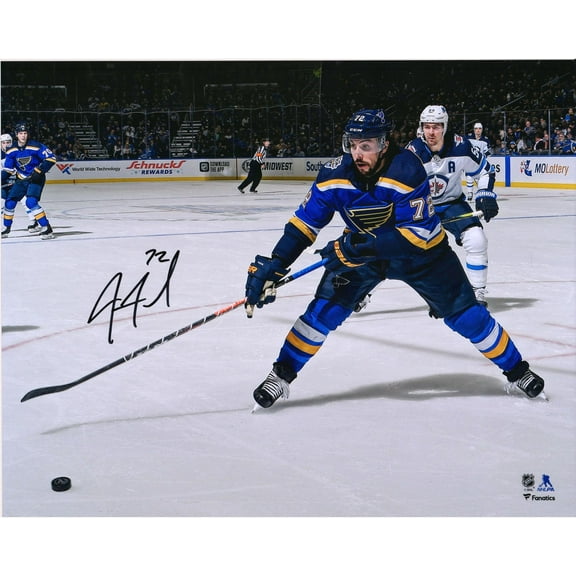 Justin Faulk St. Louis Blues Autographed 16" x 20" Blue Jersey Skating Photograph - Fanatics Authentic Certified