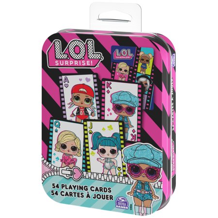 L.O.L. Surprise! Deck of Playing Cards in Tin, for Kids Ages 4+