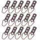 thumbnail image 1 of BEADCEST 15Ud Dobles Para Colgar Cuadros En Paredes Diversas Con Metálico Color Café, 1 of 6