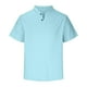 thumbnail image 2 of Camisas de Lino de Manga Corta de los Hombres de Color Sólido Mezcla de Lino de Algodón, Collar Plegable Casual Camisas Casuales de los Hombres, 2 of 5