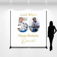 thumbnail image 3 of Custom Photo Look Whos 50th Happy Birthday Backdrop, 3 of 6