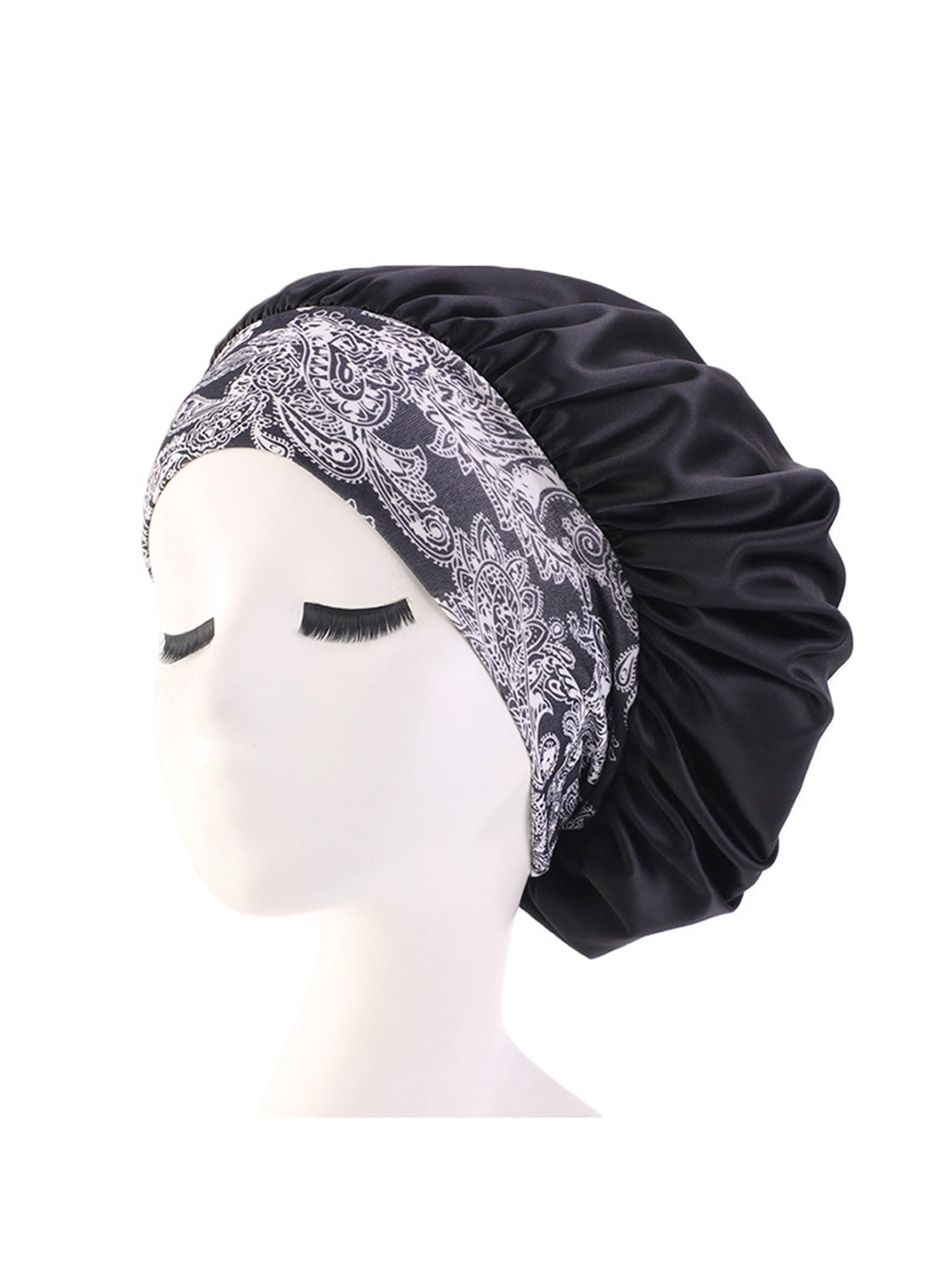 Musuos Hirigin Women Satin Headscarf Sleeping Hair Wrap Cap