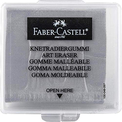FaberCastell Kneaded Eraser with Case, Grey