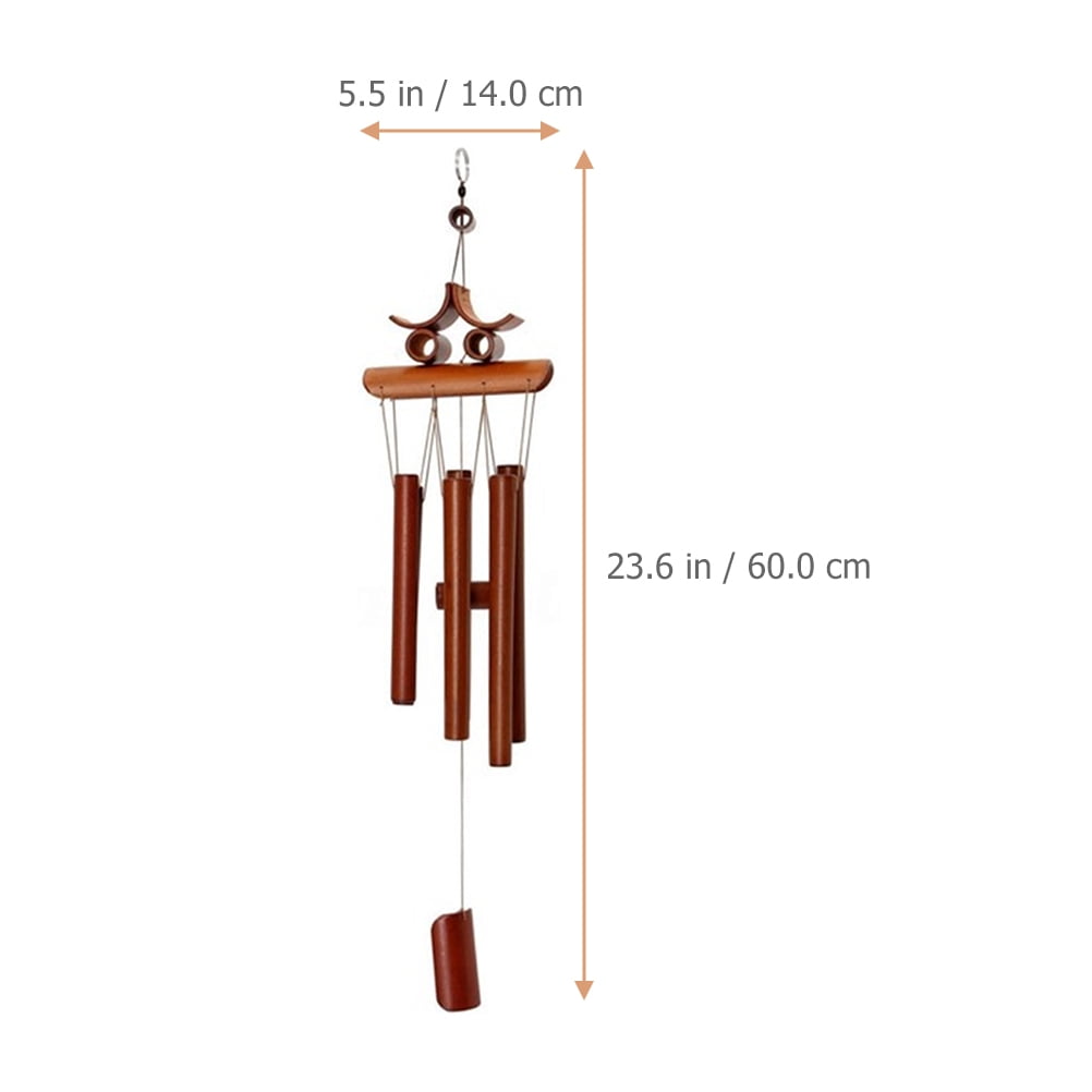 FRCOLOR Chime Hanging Wind Chime Outdoor Windchime Bamboo Wind Bell Decor