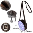 thumbnail image 5 of Lsque Blue Skull Daisy Pattern Shoulder Bag – Microfiber Leather Crossbody with Detachable Strap & Handle Ring, Waterproof & Durable, Elegant Everyday Carry, 5 of 5