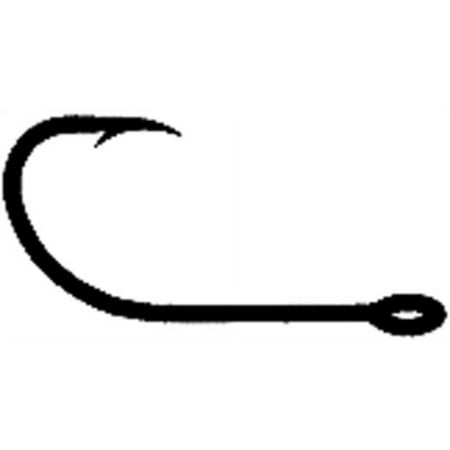 UPC: 0047708024044 | Eagle Claw 084-4 Plain Shank Offset Fishing Hook Size 4 Curved Point Ringed
