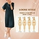 thumbnail image 5 of Camisón para mujer, ropa de dormir suave, plisado, cómodo vestido de dormir de manga corta JadeP Camisón de cuello redondo para mujer, 5 of 8