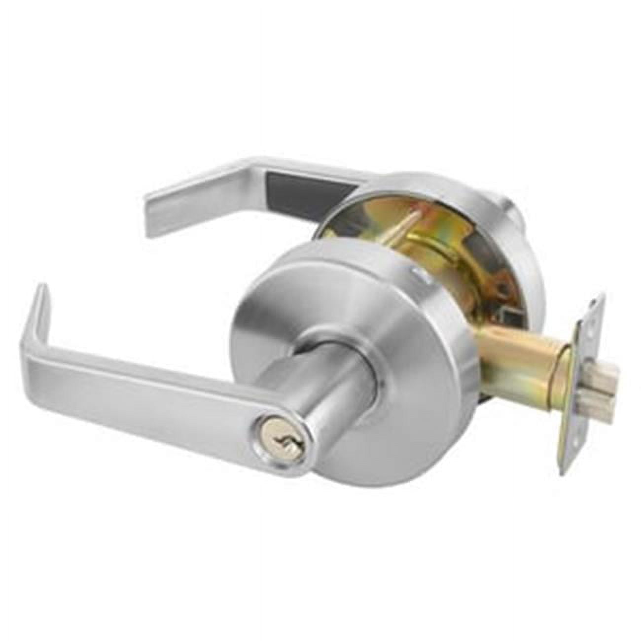 Yale AU4607LN626 Commercial Office Entry Augusta Lever Grade 2 Cylindrical Lock with Para Keyway, Satin Chrome