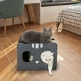 thumbnail image 5 of Gazechimp Cat Cardboard House Furniture Protector Cat Scratcher Pad for Grinding Claws Dark Gray, 5 of 7
