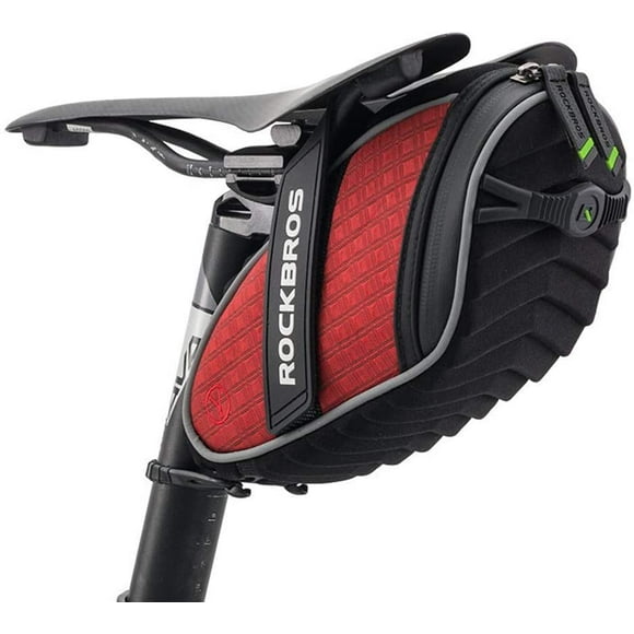 bicycle saddle bag bicycle saddle bag 3d shell saddle bag under seat bicycle saddle bag for mountain road bike bike red
