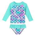 thumbnail image 1 of Ensemble de Maillot de Bain 2 Pièces à Manches Longues avec Protection Solaire UPF 50+ 2-8T, 1 of 6