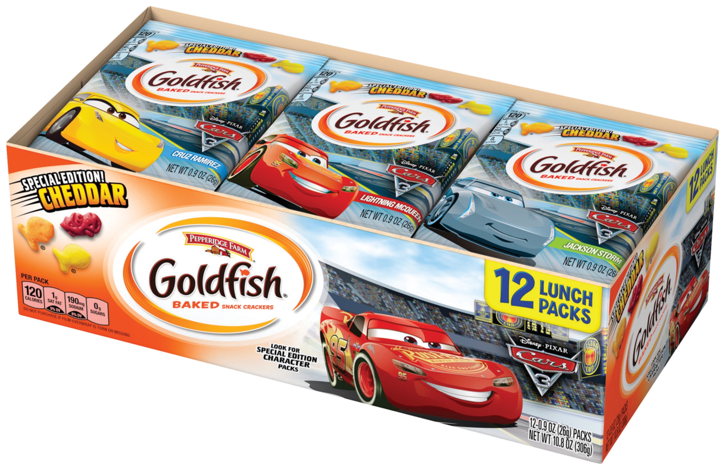 Goldfish 10.8oz Gf Cars 3 12ct Mp