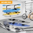 thumbnail image 5 of Yes4All Kayak Wall Rack 400lbs 4 Adjustable Levels Kayak Storage Rack for Garage Heavy Duty Kayak Racks, 5 of 7