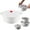 White, variant on White Cooking Pots and Pans Microwave Bowl With Lid Heating Dish Noodle Bowl Storage Plate Soup Bowl With Handle Easy To Store Microwave Cookware Kitchen College Dorm,Kitchen Cooking Utensils