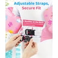 thumbnail image 6 of Heysplash Adjustable Strap Secure Buckle Kids Swim Vest, Pink Whale, 6 of 6