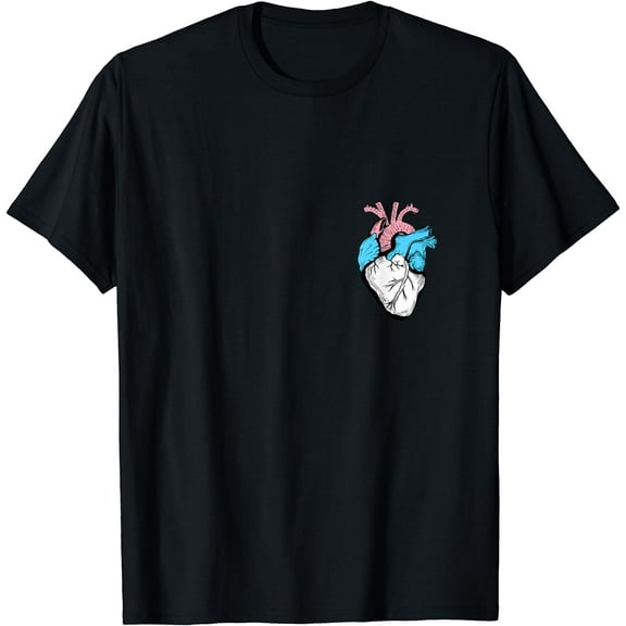 Trans Pride LGBTQ Retro Transexual Heart T-Shirt