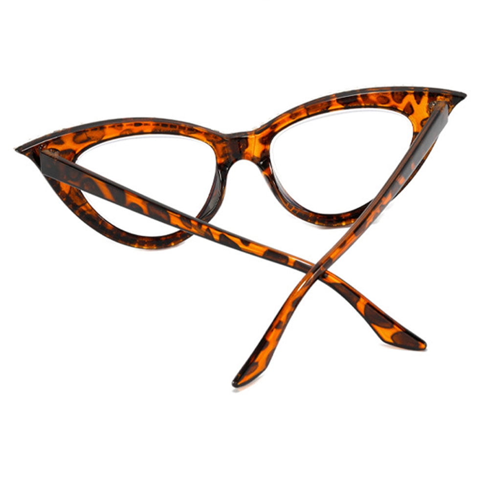 3 Pairs of Women Blue Light Blocking Cat Eye Reading Glasses 2.00 Ladies Handmade Diamond Tortoiseshell Frame Readers +2.00 Strength
