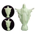 thumbnail image 2 of 2x Estatua de Jesús Plástico Feng-Shui Cristianas Modelo de Estatuilla Escultura para Regalos Escritorio Oración Baoblaze estatua de jesus, 2 of 8