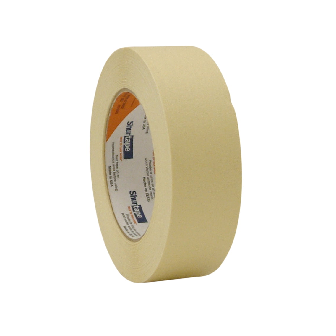 Shurtape CP102 Industrial Grade Crepe Paper Masking Tape 11/2 in. x 60 yds. (Light Yellow