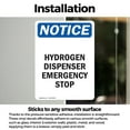 thumbnail image 3 of (2 Pack) Hydrogen Dispenser Emergency Stop OSHA Notice Sign 10 Inch X 14 Inch Vinyl Label Decal Sticker Weather Resistant, UV Protected for Workplace, Business, and Construction Site,, 3 of 7