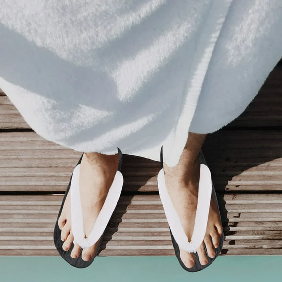 GOOHOCHY 1 Pair Creative Clogs Comfortable Round Toe EVA White Clog Sandals for Men