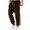 Brown, variant on Sweatpants For Men With Pockets,Men's Casual Pants Slim Fit Design For Everyday Wear Comfortable Stretch Fabric Versatile Fall Winter Style Easy Outerwear Pairing,Red,M