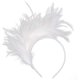 thumbnail image 1 of Song Qing Tocado de plumas para mujer, sombrero para fiesta de té, broche para el pelo, broche, ramillete, diadema nupcial, sombrero Derby, cóctel, boda, 1 of 4