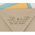 thumbnail image 4 of Printtoo Personalized Black Self Inking Tying The Knot Stamp Custom Wedding Favor Rubber Stamper-68 x 30 mm, 4 of 6