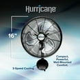 thumbnail image 2 of Open Box Hurricane 16' Pro High Velocity Oscillating Metal Mount Fan, 2 of 9