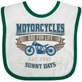 thumbnail image 3 of Inktastic Motorcycles Are for Life Biker Boys or Girls Baby Bib, 3 of 4