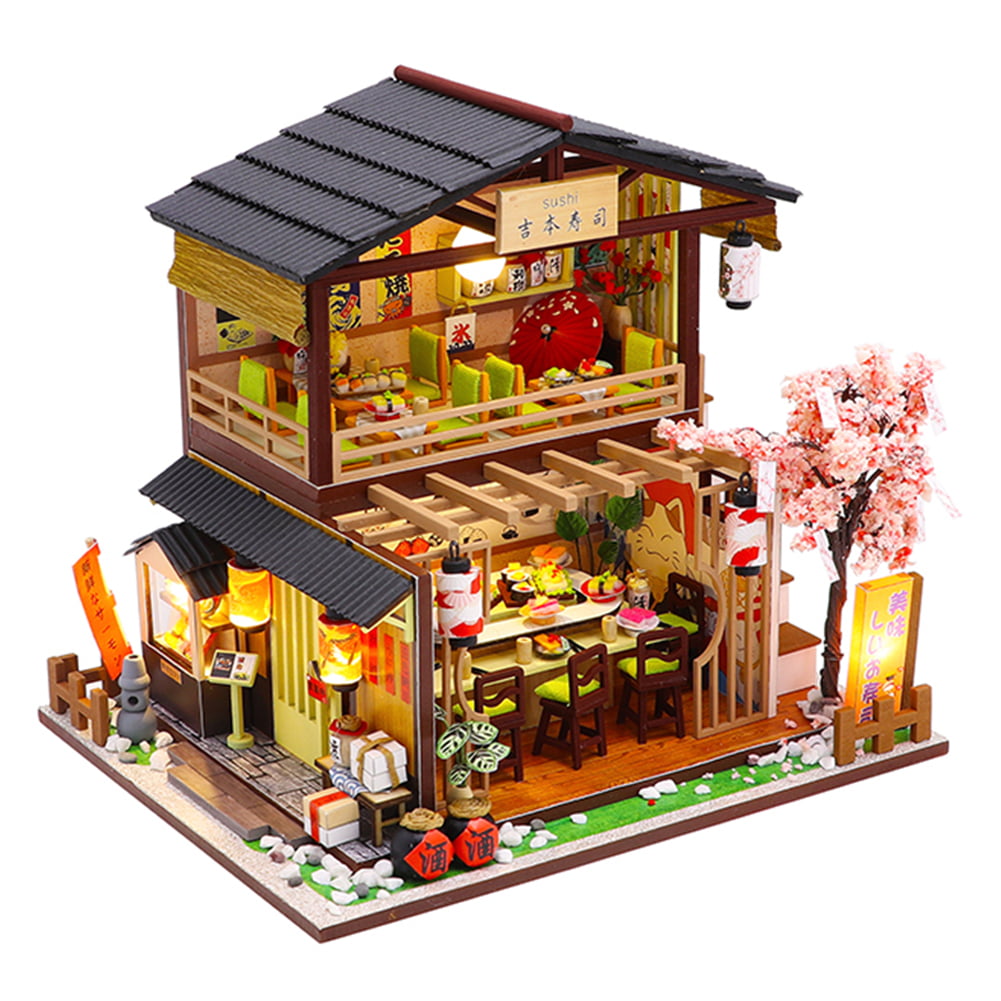 Details about   Miniature Wooden Dollhouse Chinese House Model Handcrafted Doll house Toy Gift 