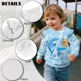 thumbnail image 6 of Uorisanigo Toddler Girls Crewneck Sweatshirt Casual Shirts Ruffle Long Sleeve Funny Capybara Shark Pullover Tops 3-4T Soft Lightweight Sweatshirts for Girls, 6 of 7