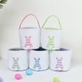 thumbnail image 4 of Walbest 9 5 Inch Easter Multipurpose Storage Basket Fabric Bunny Gifts Candy Bag for Easter, 4 of 7