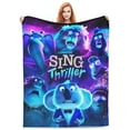 thumbnail image 2 of Movie Sing 2 Fleece Throw Blankets, Super Soft Flannel Cozy Blankets for Adults, Washable Lightweight Blanket for Couch Sofa Bed Office, Warm Plush Blankets, 2 of 8