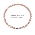thumbnail image 2 of 1 Set of Shell Pearl Jewelry Decorative Bracelet Earring Necklace Jewelry (Pink), 2 of 8