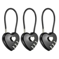 Uxcell Cable Combination Steel Rope for Gym Bikes Cabinets Wardrobes Small Fences 4.3" Black