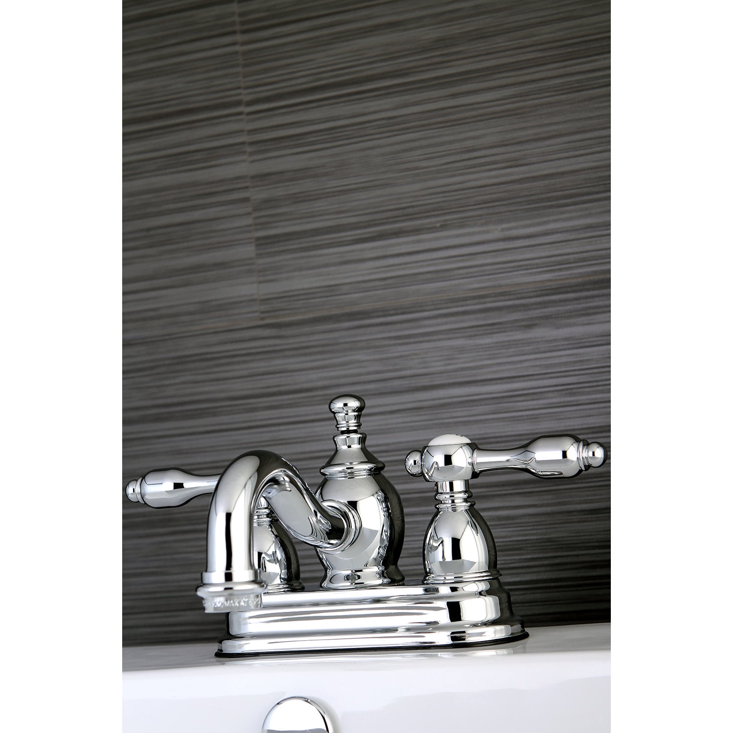 Kingston Brass KS7101TAL 4 in. Centerset Bathroom Faucet, Polished Chrome