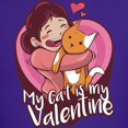 thumbnail image 3 of CafePress - My Cat Is My Valentine T Shirt - Dark T-Shirt Kids XS-XL, 3 of 4