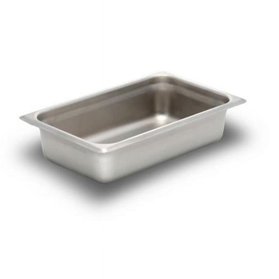 Bon Chef 12026 2 quart Stainless Steel 0.25 Size Rectangular Food Pan, 10.37 x 6.37 x 2.25 in.