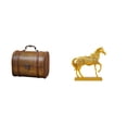 thumbnail image 1 of Joyero Vintage De Madera Con Figura De Caballo. Cofre Decorativo Para Guardar Anillos Y Joyas. Ideal Como Regalo De Cumpleaños O Para Decorar El Hogar O La Oficina., 1 of 8