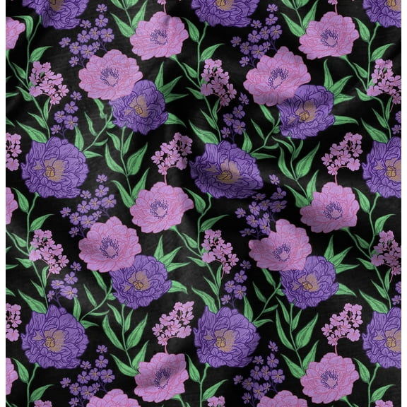 Soimoi Heavyweight Cotton Canvas Fabric Material- 56 Inch Wide, Multicolor- Leaves Print, Ideal For Making Durable Tote Bags, Backpacks, Upholstery, Cushions, Furniture Covers, 1 Yard