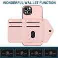 thumbnail image 5 of for iPhone 11 Wallet Case with Card Holder, Elegant Durable PU Leather Protective Magnetic Closure Flip Phone Cover Kickstand RFID Blocking for Women Girls for iPhone 11, Pink, 5 of 8