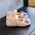 thumbnail image 5 of Otqutp Wedding Dance Shoes for Flower Girls Summer and Autumn Fashion Girls Casual Shoes Solid Color Ribbon Bow Flat Lightweight Dress Shoes, 5 of 9