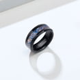 thumbnail image 4 of GY Black and Blue Mechanical style Ring 8mm Tungsten Carbide Ring for Men Wedding Band Man Ring, 4 of 6
