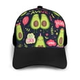 thumbnail image 3 of Yiaed Avocado Love Print Baseball Cap Dad Hat Polo Style Plain Blank Adjustable Size, 3 of 5