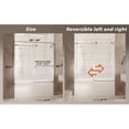 thumbnail image 4 of 56-60" W x 60" H Frameless Shower Door, 1/4" Tempered Glass, Brushed Nickel, 4 of 14